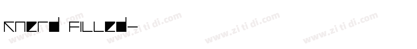 KNERD FILLED字体转换